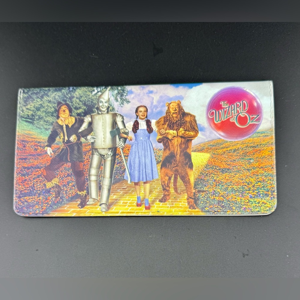 The Wizard of Oz Checkbook Cover Dorothy Yellow Brick Road Vintage Movie Art